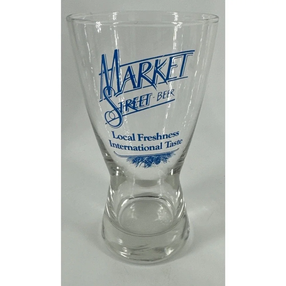 Beer‎ Liquor Glasses Lot of 5 Market St Seagrams Kriek King Stefans Barware